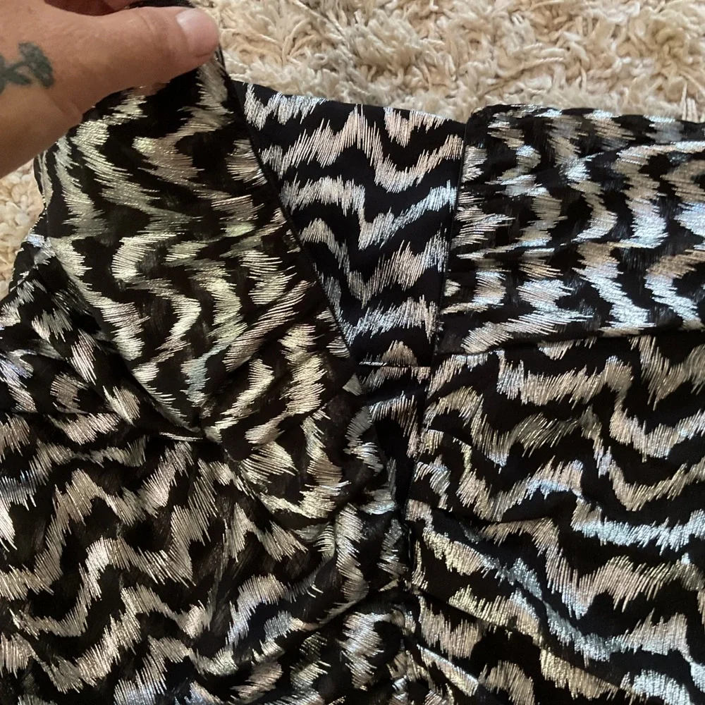 Zara metallic silver